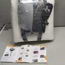 Dog Car Seats for Small/ Medium Dogs, FurFrolic Memory Foam Dog Booster Seat for Small Dogs up to 35 lbs, Travel Pet Car Seat with Washable Detachable Cover, Storage Pockets, 2 Safety Belts, Black Gray