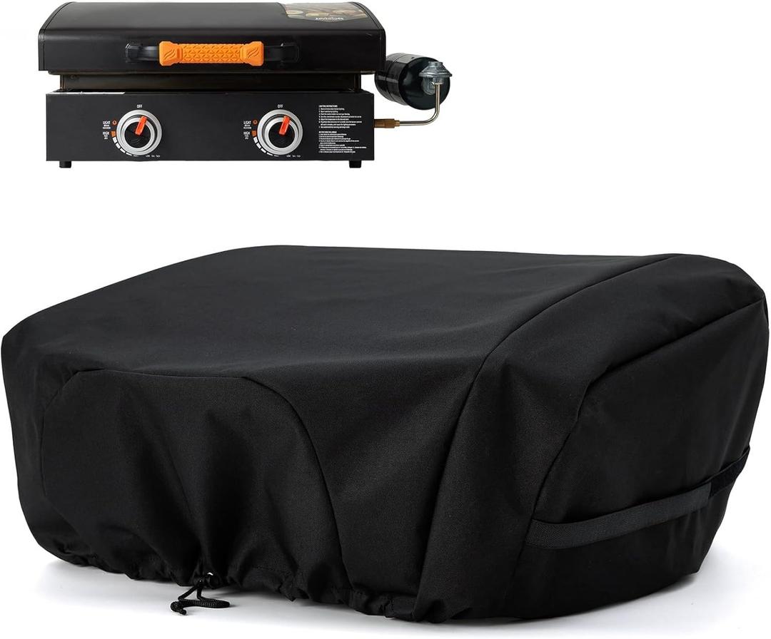 NOELIFE Griddle Cover for Blackstone 22 inch Tabletop Griddle with Hood, Propane Fuel Cylinder Can Be Covered Completely, Waterproof Grill Cover Outdoor BBQ Grilling Accessories (Cover Only)