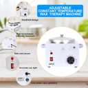 Wax Warmer Machine for Painless Hair Removal - Large Capacity Metal Heater for Fast Melting Soft, Hard, and Paraffin Waxes