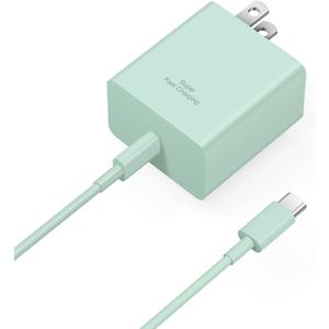 3 x 45W USB C Super Fast Charger, Type C Charger Fast Charging Block, Android Phone Charger with 6Ft Type C to C Cable for Galaxy S25 Ultra/S25/S24/S23/S22/S21/S20/Note 20/Note 10Green