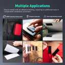 Hook and Loop Tape with 3M Super Sticky Self Adhesive 9448A 2" x 16.5Ft Black Heavy Duty Interlocking Nylon Fabric Fastener Strip for Home Office Organization Deco DIY Projects
