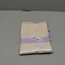 TOPDesign 1-Pack Canvas Tote Bag with an External Pocket, Reusable Grocery Shopping Bag, Top Zipper Closure, Daily Essentials (Lavender/Natural)