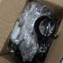 TOKPLNU Ceiling Curtain Rod Bracket, Heavy Duty Ceiling Curtain Rod Holder Black 6 Pack Curtain Rods Hooks Hangers for Wall Drapery Closet Wardrobe Rod Brackets Support for 1 1/4-Inch Drape Poles