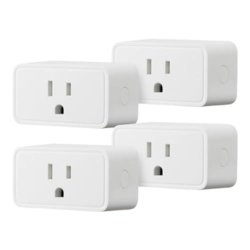 Amazon Basics Smart Plug, Works with Alexa Only, 2.4 GHz Wi-Fi, No Hub Required, 2-Pack, White