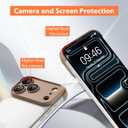 Frameles Phone CaseCompatible with iPhone 17 Pro CaseTPU Minimalist Protective. Brown