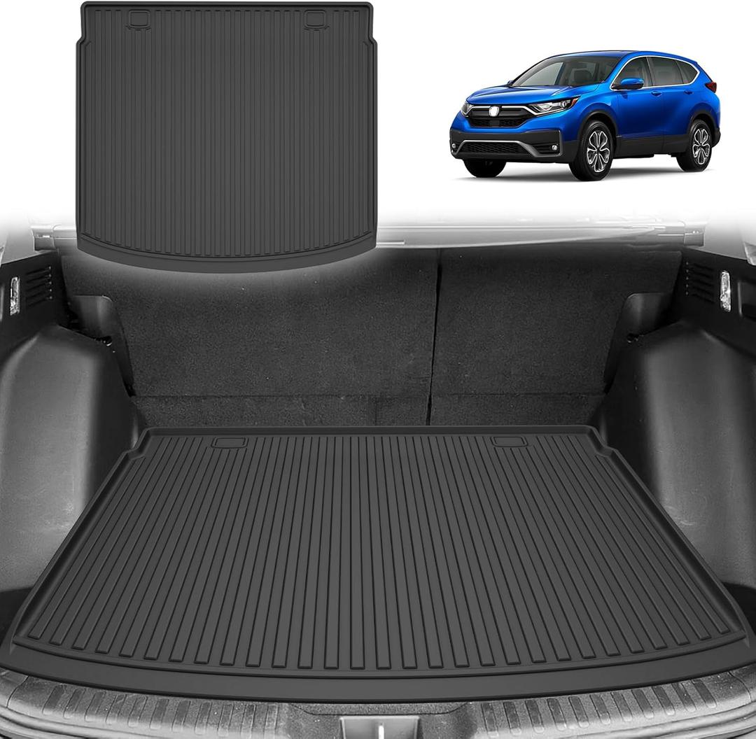 Original 2017-2022 CR-V Cargo Liner for Honda CRV (Not for Hybrid) - Custom Fit TPE Trunk Mat Accessories - All Weather Rubber Cargo Mat for Honda CRV 2017-2022(Upper Position)