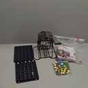 Yuanhe Deluxe Bingo Game Set-Includes Metal Cage,500 Colorful Bingo Chips,100 Bingo Cards,75 Colored Balls,Plastic Masterboard,Great for Large Groups,Parties
