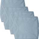 youngseahome Patio Seat Cushion Covers,Washable Slip Covers Replacement,Waterproof Outdoor Furniture Chair Cushion Pillow Seat Cover for Couch,Garden,Sofa,Blue Fog,22"×20"×4"(2 Covers Only)