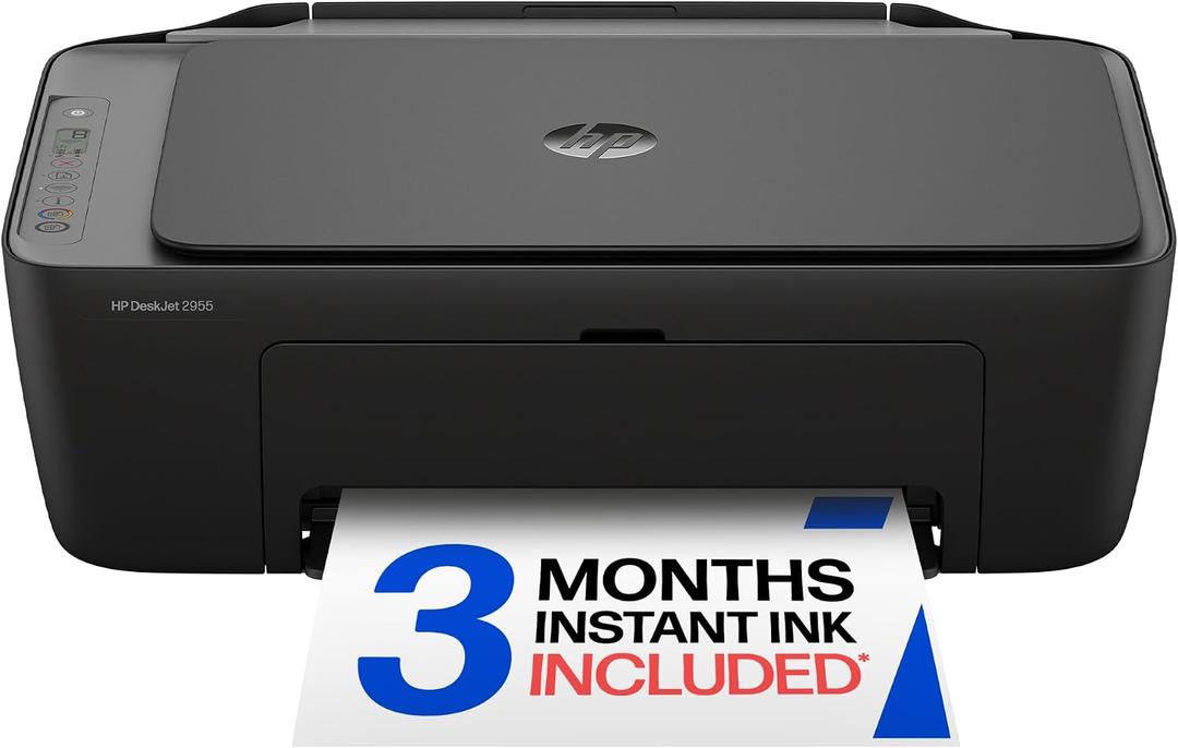 HP DeskJet 2955 Wireless All-in-One Color Inkjet Printer, Scanner, Copier, Best-for-Home, Instant Ink Included, AI-Capable (A24HJA)