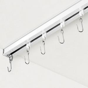 FELIDESIGN Ceiling Curtain Track, Room Divider Rail Set, White, 6ft-9ft
Heavy Duty Aluminum Curtain Track Ceiling/Wall Mounted for Living Room, Bedroom & Sliding Door, Includes Roller Hooks & Saw