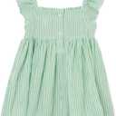 Little Me Clothes for Baby Girls' Sundress with Panty, 12 Months - 4 Toddler (Green)