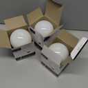 (4 Pack) G25 Incandescent Incandescent Light Bulb 2700K Soft Light, Decorative Globe Light Bulbs,E26 Medium Base, Perfect for Pendant Bathroom/Vanity Mirror Makeup, Dimmable. (White-Finish, 25-Watt)