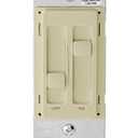 Leviton SureSlide Ceiling Fan Control and Dimmer Switch for LED, Halogen and Incandescent Bulbs, 66DF-10I, Ivory
