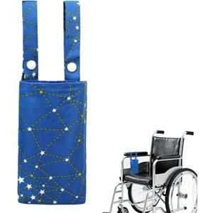 Wheelchair Phone Pouch with Adjustable Straps, Small Armrest Side Bag for Wheelchairs, Walkers & Mobility Scooters Compact Durable Phone Holder Accessory for Daily Use & Travel