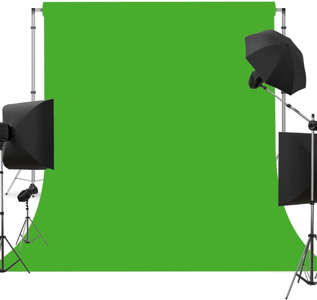 Green Screen Photo Backdrop for Photoshoot Green Background for Photography Photo Backdrop Curtain for Party 10 x 10 FT