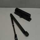 Automatic Door Closer Heavy Duty Fire Prevention Spring Hydraulic Aluminum Alloy Surface Mounted Residential Commerical Grade Door Closer Adjustable Speed Door Weights 187-231 Lbs Size3-Black