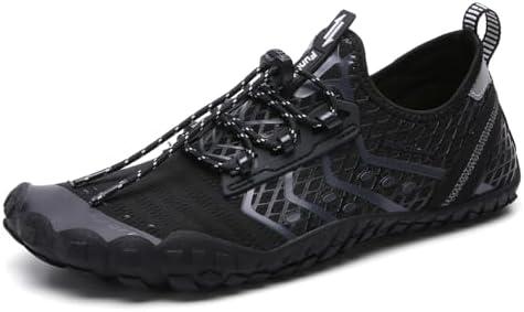 UBFEN Water Shoes Aqua Swim Shoes Mens Womens Beach Sports Quick Dry Barefoot for Boating Fishing Diving Surfing, Size 46