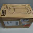 GLAD Small Trash Can, 1.2 Gallon | Round Stainless Steel Garbage Bin with Soft Close Lid & Step Foot Pedal | Metal Waste Basket with Removable Inner Bucket, Stainless