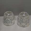 GO&SO 9" Lamp Shades Set of 2 Mini Small,Printed Floral Lampshades for Table Lamps,Wall Lamps, 5" Top 9" Bottom 6.4" High Spider Modern Art Deco Lampshade Replac (Clip Lamp Adapter Not Included)