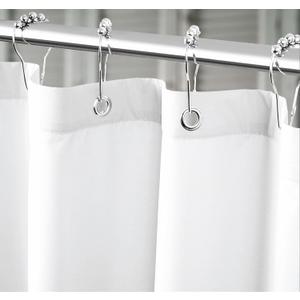 Felisa Waterproof Fabric Shower Curtain Liner with 6 Weighted Magnets,72 x 72 inch Hotel Quality & Soft Cloth Shower Curtain,Washable White Shower Curtain Liner for Bathroom