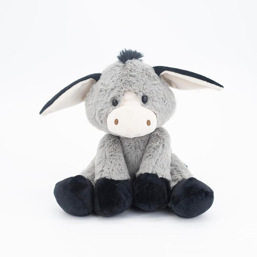 INJOY Group 9” Donkey Stuffed Animals for Newborn Baby,Stuffed Donkey Animal Plush Toys for Boys and Girls,Great Stuffed Gifts for Birthday,Baby Shower,Mother's Day,Machine Washable