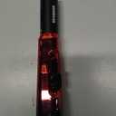 Camping Lighter, Torch Lighter, Straight Flame Bright Fire Refillable Windproof Adjustable Color with Safety Lock for Campfires Kitchen Hiking Candles Fireplace BBQ Outdoor Essentials, Red