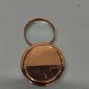 Portable Magnifier Foldable Round 9X Metal Magnifier with Metal Protective Case (Rose Gold)