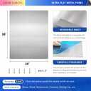 Stainless Steel Backsplash for Stove 24"x30" Stove Backsplash Protector for Wall Metal Range Splash for Kitchen Wall with Screw Included0.05" Thick)