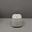 Mini Countertop Garbage Can with 10 Rolls of Garbage Bags, Tiny Desk Garbage Cans with Press Type Lid, Desktop Garbage Can Applicable for Bathroom Vanity Home Office (White)