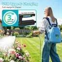 SideKing 3.2 Gallon Battery Powered Backpack Sprayer, Electric Back Pack Sprayer with 3 Spray Speed, Battery Indicator, Rechargeable Handle, 40" Telescopic Wand, 5 Mist Nozzles, for Lawn and Garden