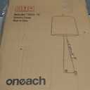 Oneach 25.75" Table Lamps Set of 2 for Living Room Bedroom, Bedside Lamp 3-Way Dimmable Touch Control, Modern Silver Nightstand Light Fabric Shade Vintage Accent Style