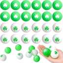 Soulchen 24 Pcs Table Tennis Balls Plastic Novelty Table Tennis Stress Props 40 mm for Party Playing Beach Decor Beer Game Party Favors