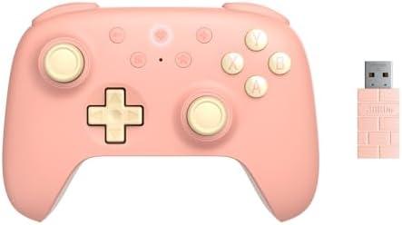 8BitDo Ultimate 2C Wireless Controller for Windows PC and Android, with 1000 Hz Polling Rate, Hall Effect Joysticks and Triggers, and Remappable L4/R4 Bumpers (Peach)