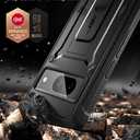 SUPCASE for Google Pixel 8A Case with Stand & Belt-Clip (Unicorn Beetle Pro), [Built-in Screen Protector] [Military-Grade Protection] Heavy Duty Rugged Kickstand Phone Case for Pixel 8A, Black