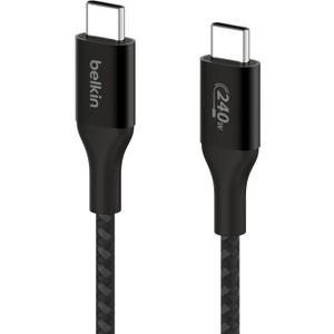 Belkin USB C to USB C Cable, 3.3ft, 240W - Type C Charger, iPhone Charger Cord, Fast Charging for iPhone 16, Galaxy S25, Pixel 9, MacBook, Chromebook, iPad Pro, Switch Steam Deck - Black