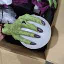 Haunted Hill Farm 6 ft Motion-Activated Fortune Teller Witch, Premium Talking Halloween Animatronic, Plug-In, HHFTNWITCH-6FLSA