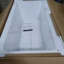 Fine Fixtures Acrylic, Fiberglass Alcove Soaking Bathtub with Integral Apron Front in Glossy White - Right Hand Drain, 60" x 30"