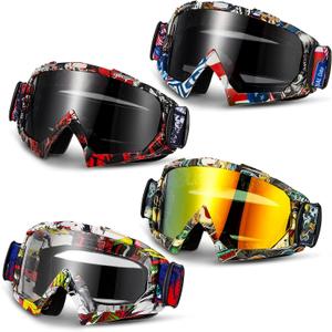 Tallew Dirt Bike Goggles Motorcycle Motocross Riding Racing ATV Goggles for Men Women Power Sport Ski