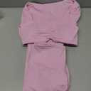 OMKAGI 2 Piece Workout Sets for Women Long Sleeve Padded Sports Bra High Waisted Gym Outfits with Pocket (Small, 441-Pink)