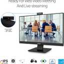 ASUS BE24EQK 24 Business Monitor with 1080P Full HD IPS, Eye Care, DisplayPort HDMI, Frameless, Built-in Adjustable 2MP Webcam, Mic Array, Stereo Speaker, Video Conference,Black