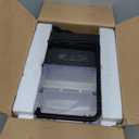 Sweetcrispy Countertop Ice Maker Machine Self-Cleaning, Fast Making 9 Ice Cubes in 6 Minutes, 26.5lbs/24Hrs, 2 Sizes Bullet Ice, Portable Ice Machine with Ice Scoop, Basket and Handle, Black