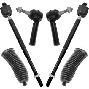 TRQ Front Steering Kit Steering Rack & Pinion Bellow Tie Rod Compatible with 2017-2020 Buick Envision 2018-2021 Chevrolet Equinox GMC Terrain