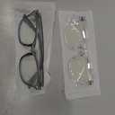 Livho High Tech Blue Light Glasses - Advanced 99% Blue Light Blocking Computer Glasses - Anti-Eyestrain & UV Glare Protection (*B2 Clear + Clear Grey)