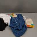 3 Pack Girls Ribbed Tank Tops Knit Slim Fit Camisole U Neck Sleeveless Undershirts Summer Basic Tanks (9-10 Years, Haze Blue, White, Black)