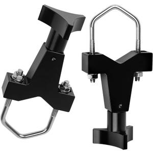 High Lift Jack Mount, KAVIUS Hi Lift Jack Tube Mount 1-2.5" Compatible with Jeep RZR Offroad Polaris Universal Vehicle Truck Adjustable High Lift Jack Mounting (Black)