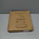 Urban Deco Wooden Decorative Tray Two Tiered Trays Decorations Round Serving Tray with Metal Handle, Wooden Cupcake Stand for Party Tiered Dessert Stand - Retro White Farmhouse Wood Tray