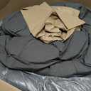 Three Geese Pinch Pleat Waterfowl Feathers and Down Comforter Palatial King Size Duvet Insert,750+ Fill Power,1200TC 100% Cotton, Premium All Seasons Gray Warm Hotel Comforter with 8 Tabs. Palatial King:120x98inches, Grey Twisted Flower