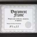 Malden International Designs Home Profiles Black Document Frame, 8.5x11, Black