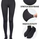 VERO MONTE 80D Opaque Tights For Women - 80 Denier Pantyhose Solid Opaque Tights (Small-Medium, [Pack of 2] Black & Nude - Excellent Stretch - Opaque & Form Fitting)