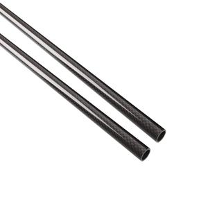 2PCS 500mm (19.6 inches) Carbon Fiber Tubes 6MM ID 8MM OD Glossy Surface 3K Roll Wrapped 100% Pure for Quadcopter Multicopter (2PCS)